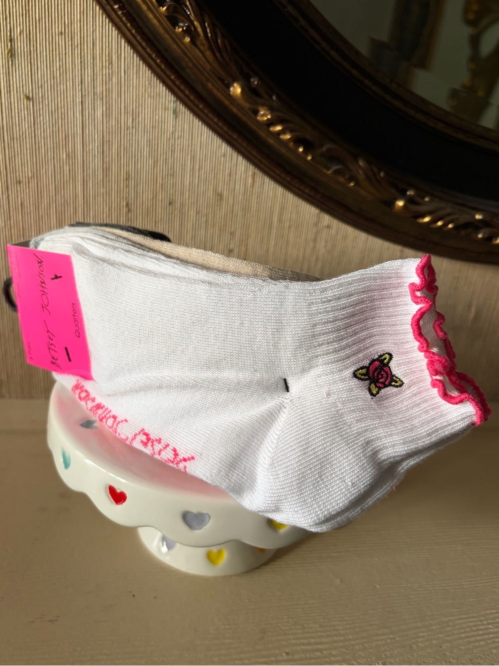 Betsey Johnson(6 pr.) Socks Nwt